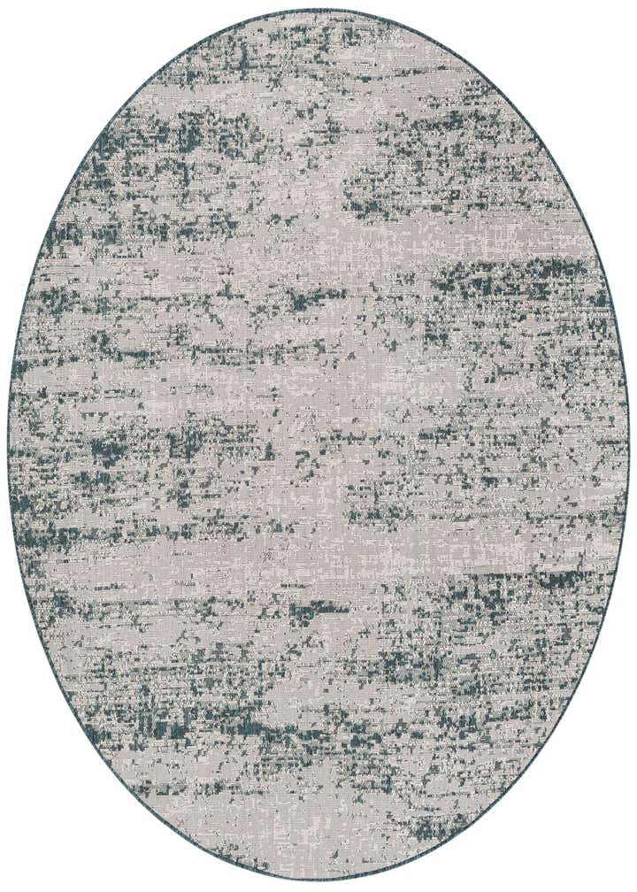 8' x 8' Easy-Clean Modern Indoor / Outdoor Round Rug