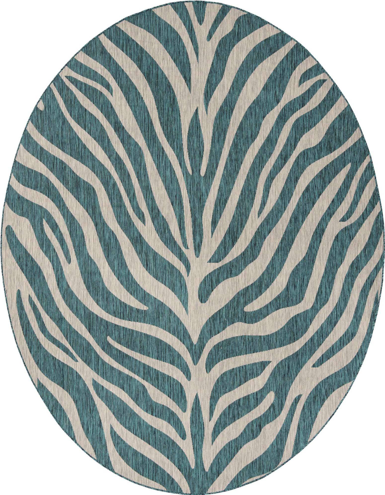 10' x 10' Easy-Clean Safari Indoor / Outdoor Round Rug