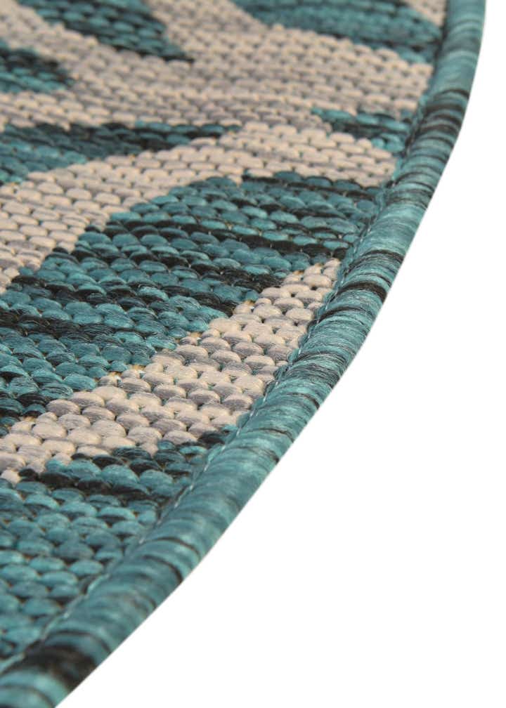4' x 4' Easy-Clean Safari Indoor / Outdoor Round Rug