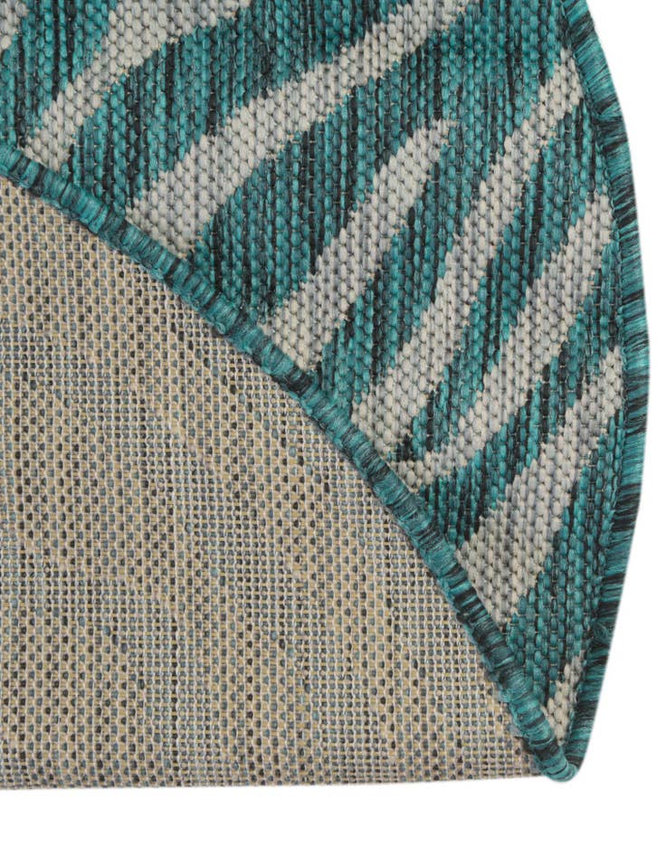 Detail image of 4' x 4' Easy-Clean Safari Indoor / Outdoor Round Rug