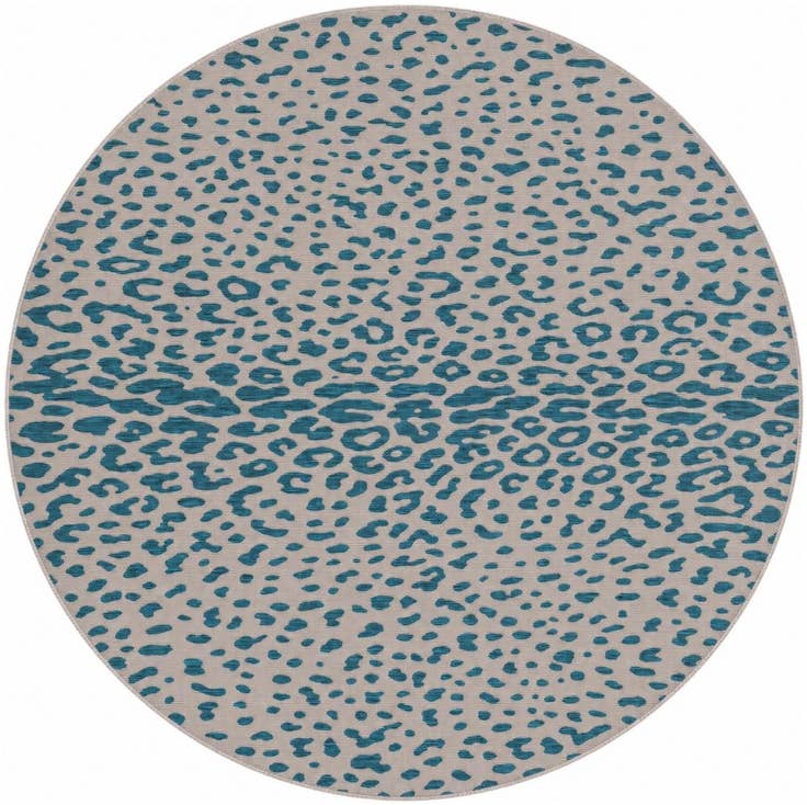 Detail image of 10' x 10' Easy-Clean Safari Indoor / Outdoor Round Rug