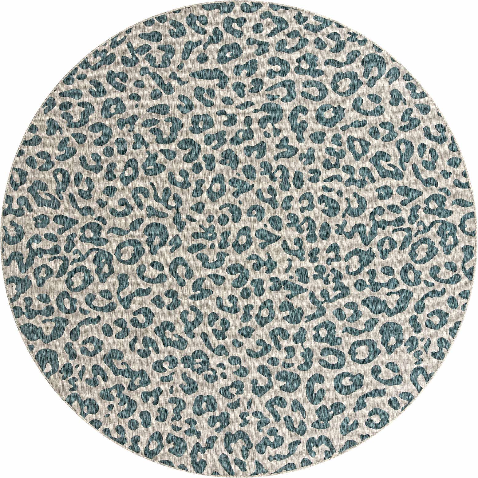10' 8 x 10' 8 Easy-Clean Safari Indoor / Outdoor Round Rug