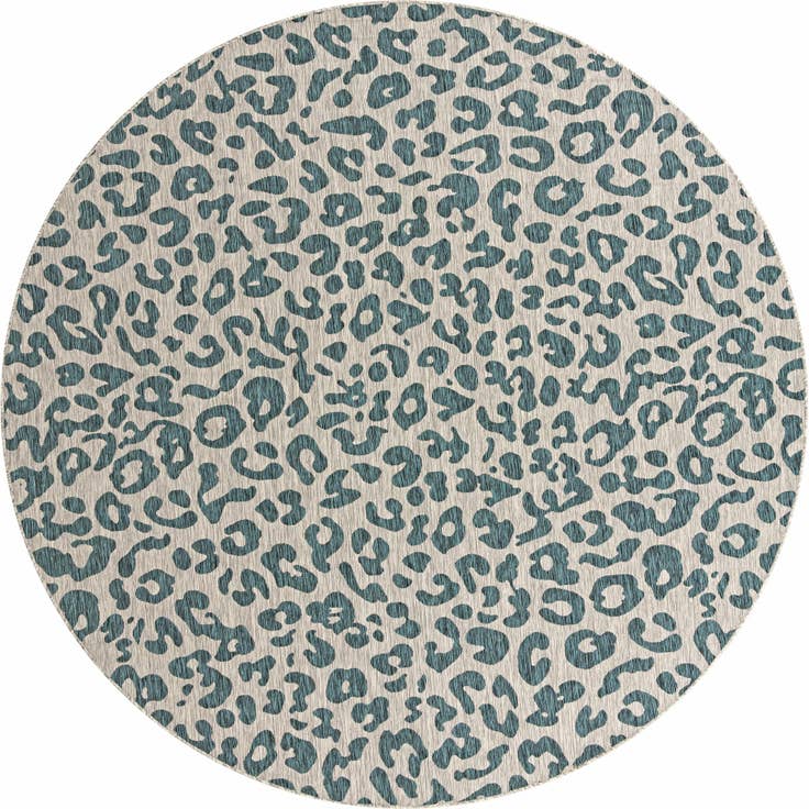 Detail image of 10' 8 x 10' 8 Easy-Clean Safari Indoor / Outdoor Round Rug