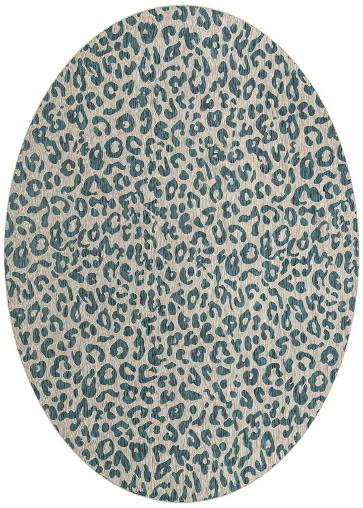 13' x 13' Easy-Clean Safari Indoor / Outdoor Round Rug