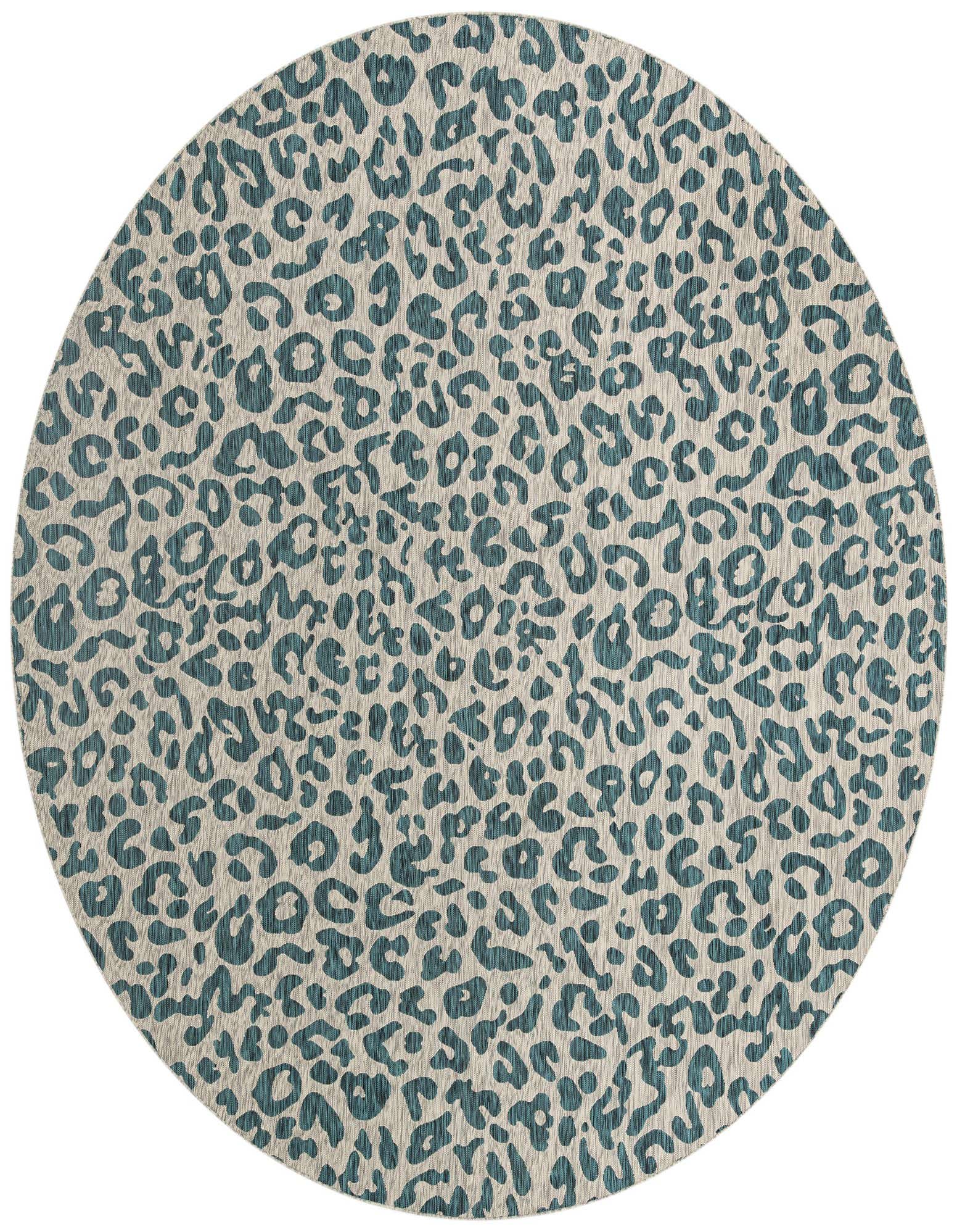 13' x 13' Easy-Clean Safari Indoor / Outdoor Round Rug