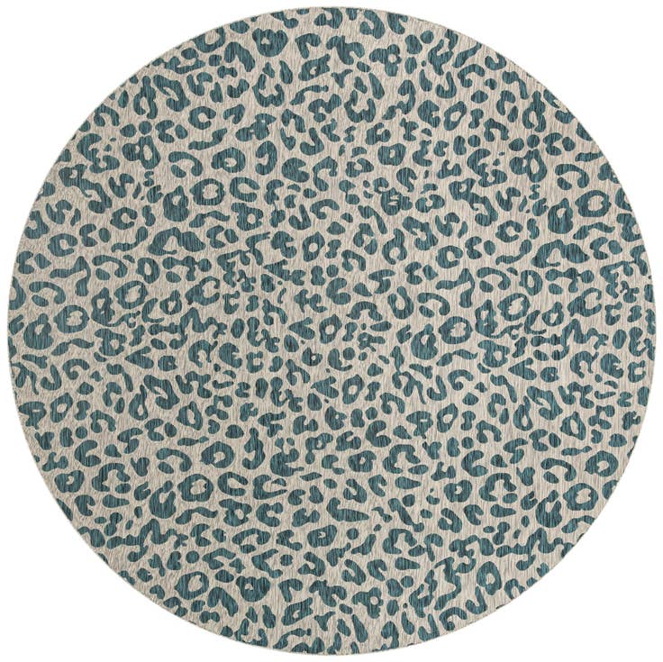Detail image of 13' x 13' Easy-Clean Safari Indoor / Outdoor Round Rug