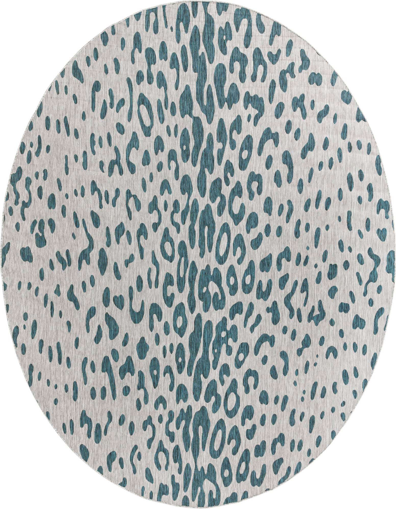 13' x 13' Easy-Clean Safari Indoor / Outdoor Round Rug
