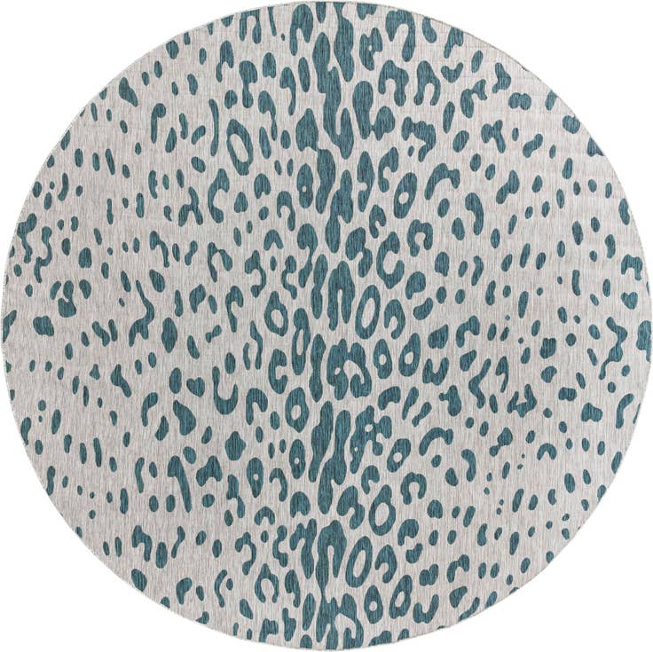Detail image of 13' x 13' Easy-Clean Safari Indoor / Outdoor Round Rug
