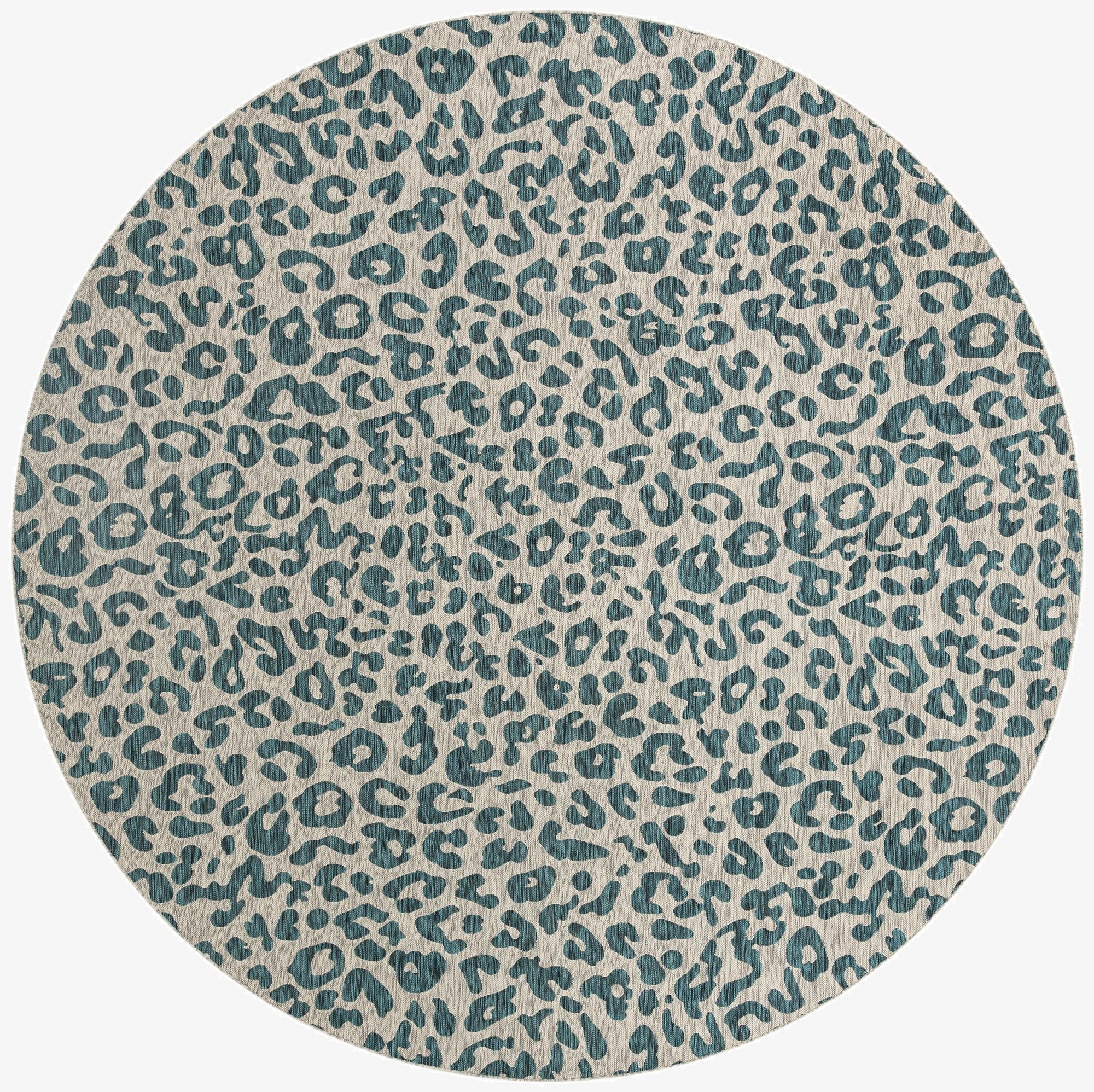 13' x 13'  Washable Safari Indoor / Outdoor Round Rug