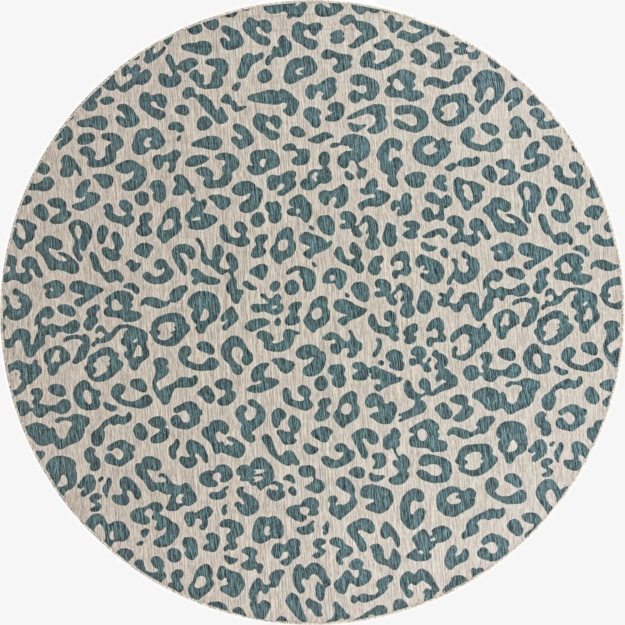 10' 8 x 10' 8  Washable Safari Indoor / Outdoor Round Rug