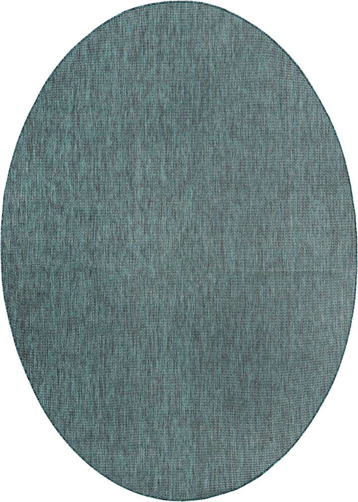 10' 8 x 10' 8 Easy-Clean Solid Indoor / Outdoor Round Rug