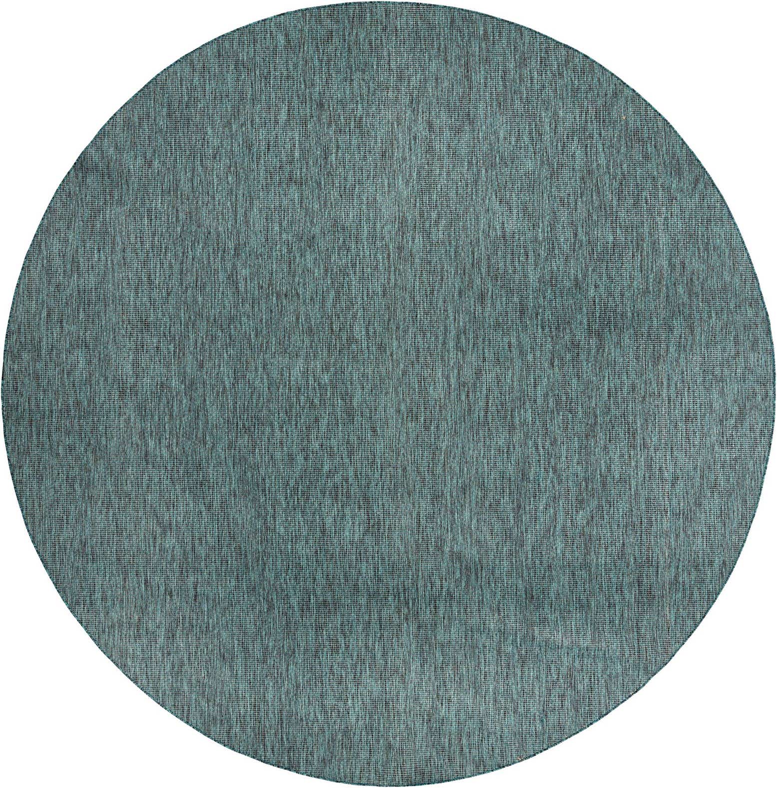 13' x 13' Easy-Clean Solid Indoor / Outdoor Round Rug