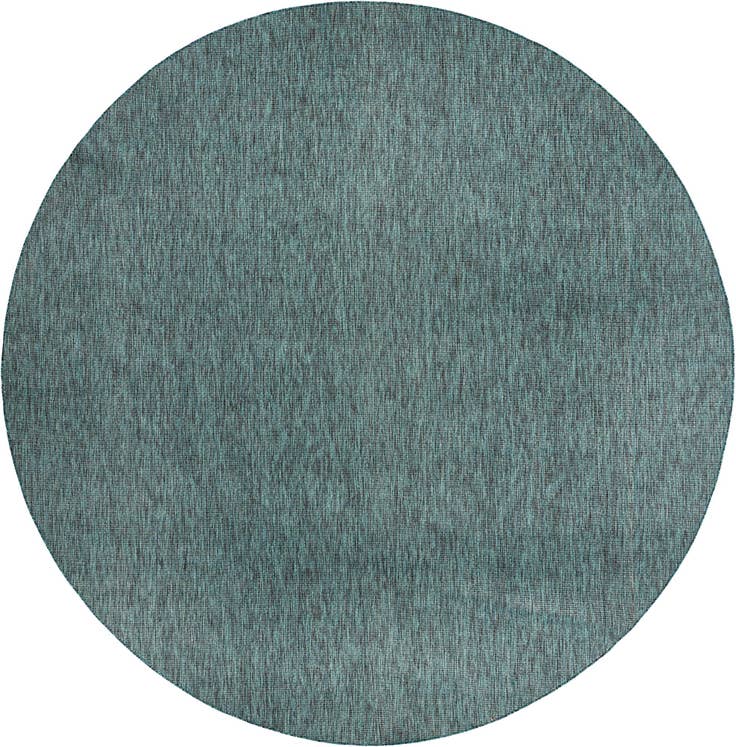 Detail image of 13' x 13' Easy-Clean Solid Indoor / Outdoor Round Rug
