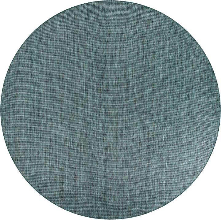 10' x 10' Easy-Clean Solid Indoor / Outdoor Round Rug
