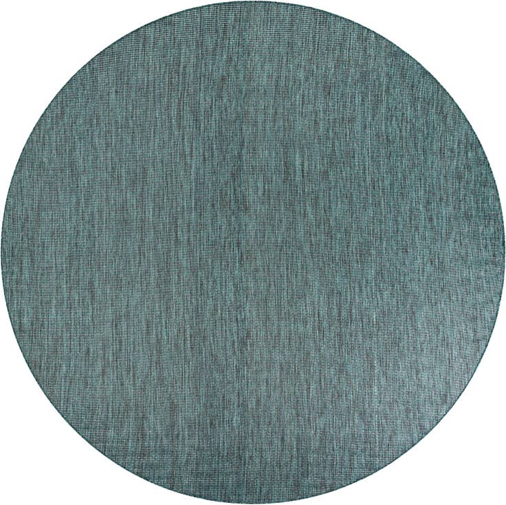 Detail image of 10' x 10' Easy-Clean Solid Indoor / Outdoor Round Rug