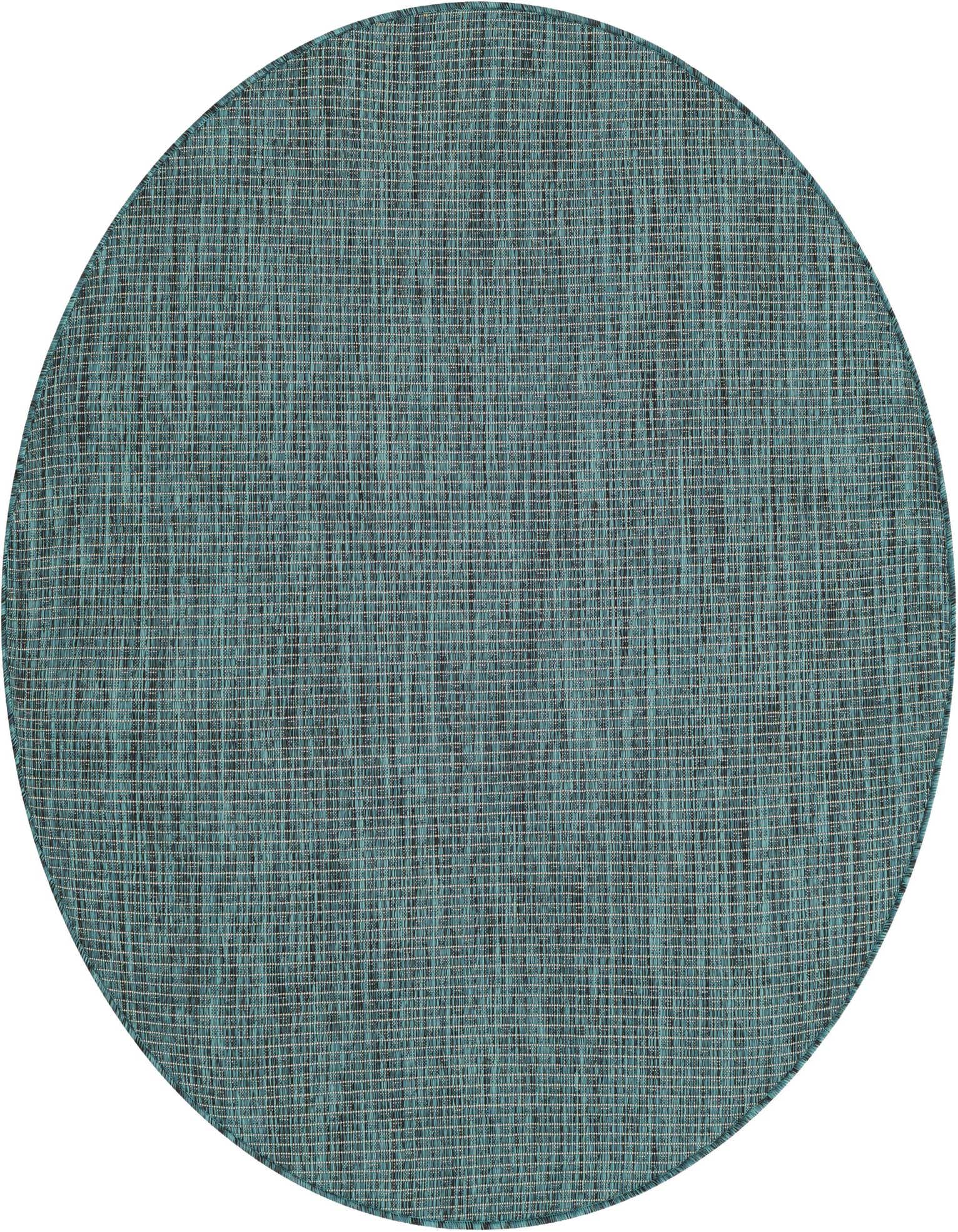 4' 1 x 4' 1 Easy-Clean Solid Indoor / Outdoor Round Rug