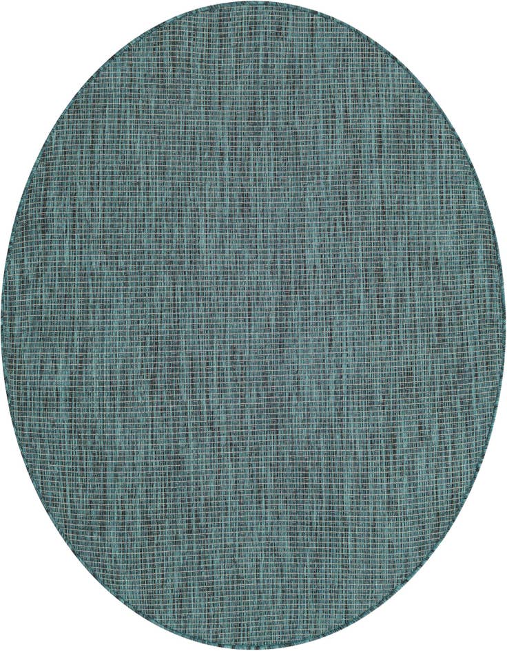 Detail image of 4' 1 x 4' 1 Easy-Clean Solid Indoor / Outdoor Round Rug