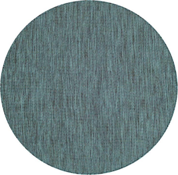 Detail image of 4' 1 x 4' 1 Easy-Clean Solid Indoor / Outdoor Round Rug