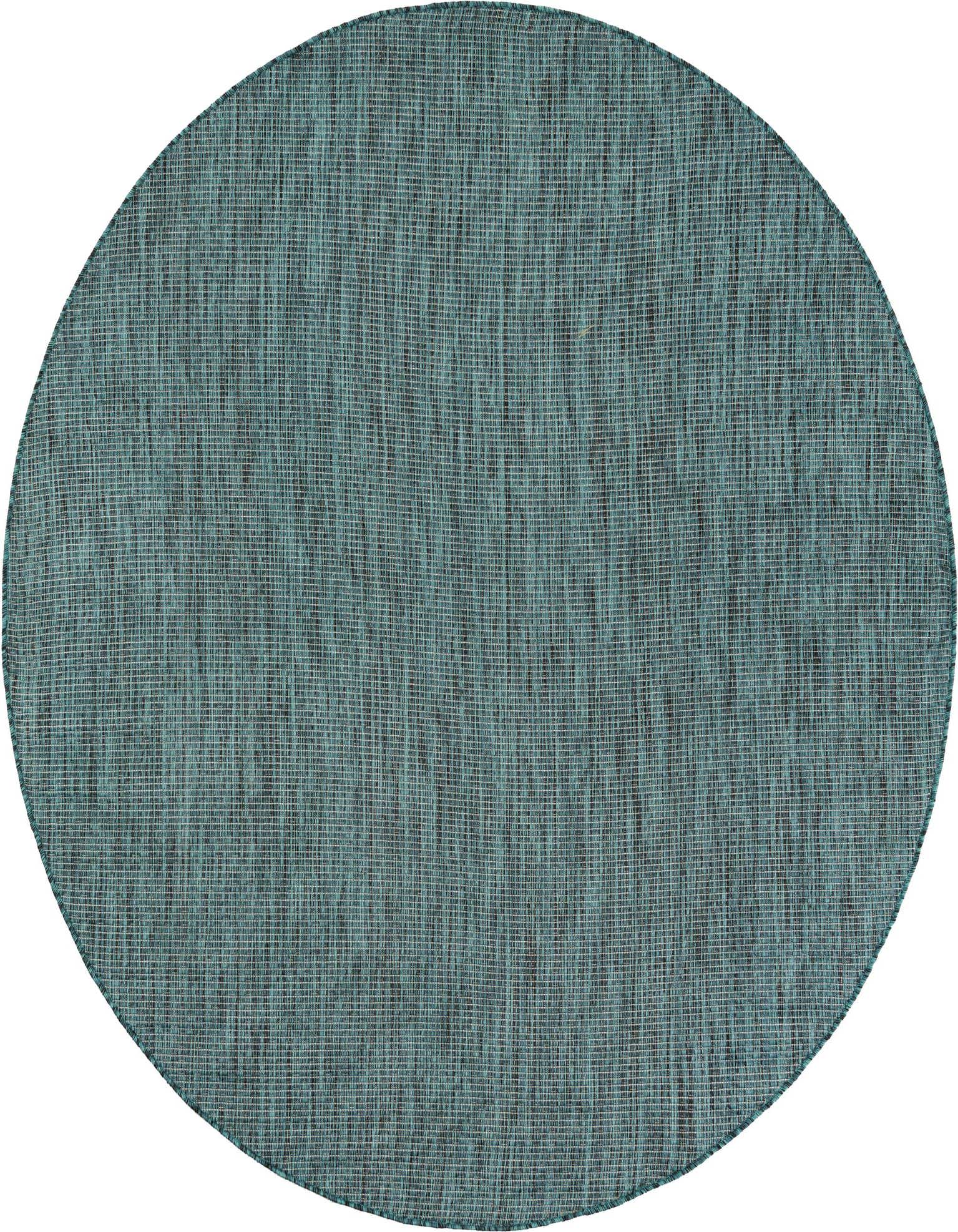 5' 3 x 5' 3 Easy-Clean Solid Indoor / Outdoor Round Rug