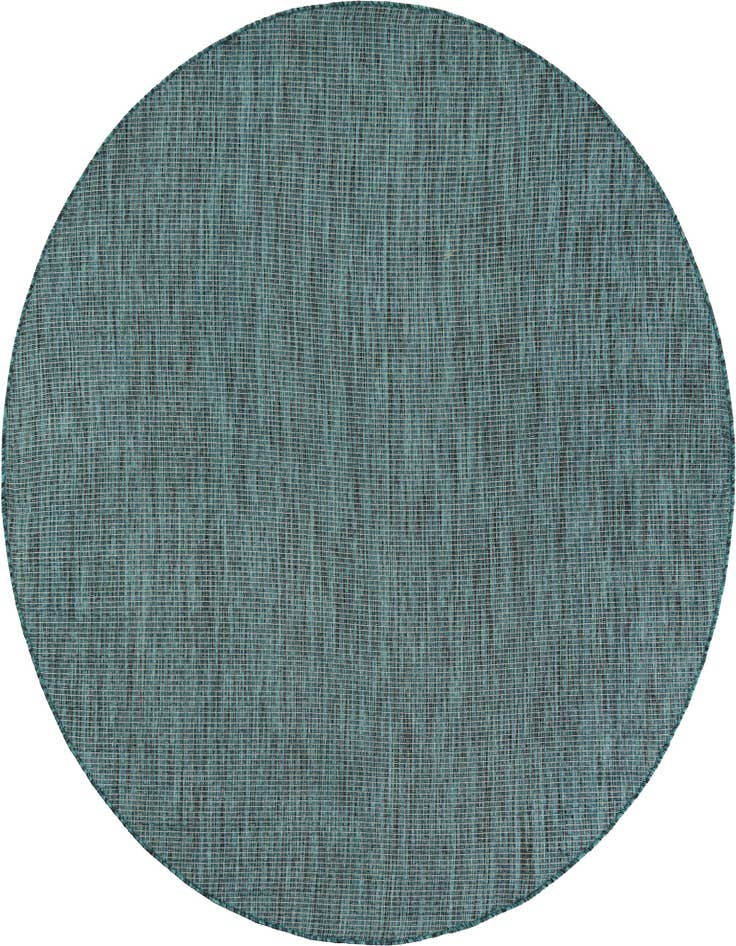 Detail image of 5' 3 x 5' 3 Easy-Clean Solid Indoor / Outdoor Round Rug