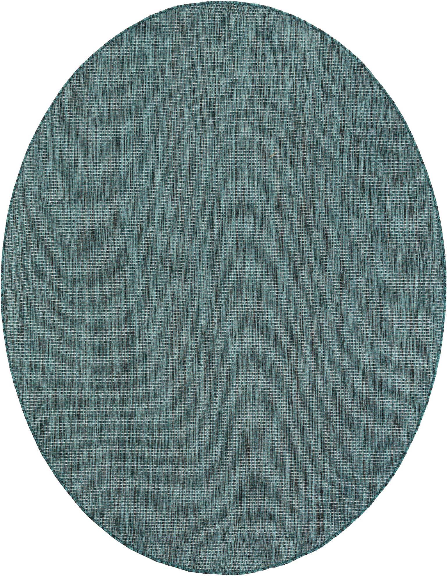 6' 1 x 6' 1 Easy-Clean Solid Indoor / Outdoor Round Rug