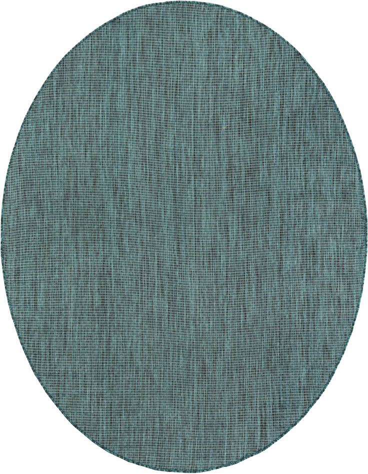 Detail image of 6' 1 x 6' 1 Easy-Clean Solid Indoor / Outdoor Round Rug