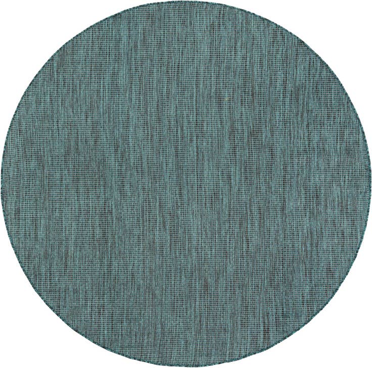 Detail image of 6' 1 x 6' 1 Easy-Clean Solid Indoor / Outdoor Round Rug