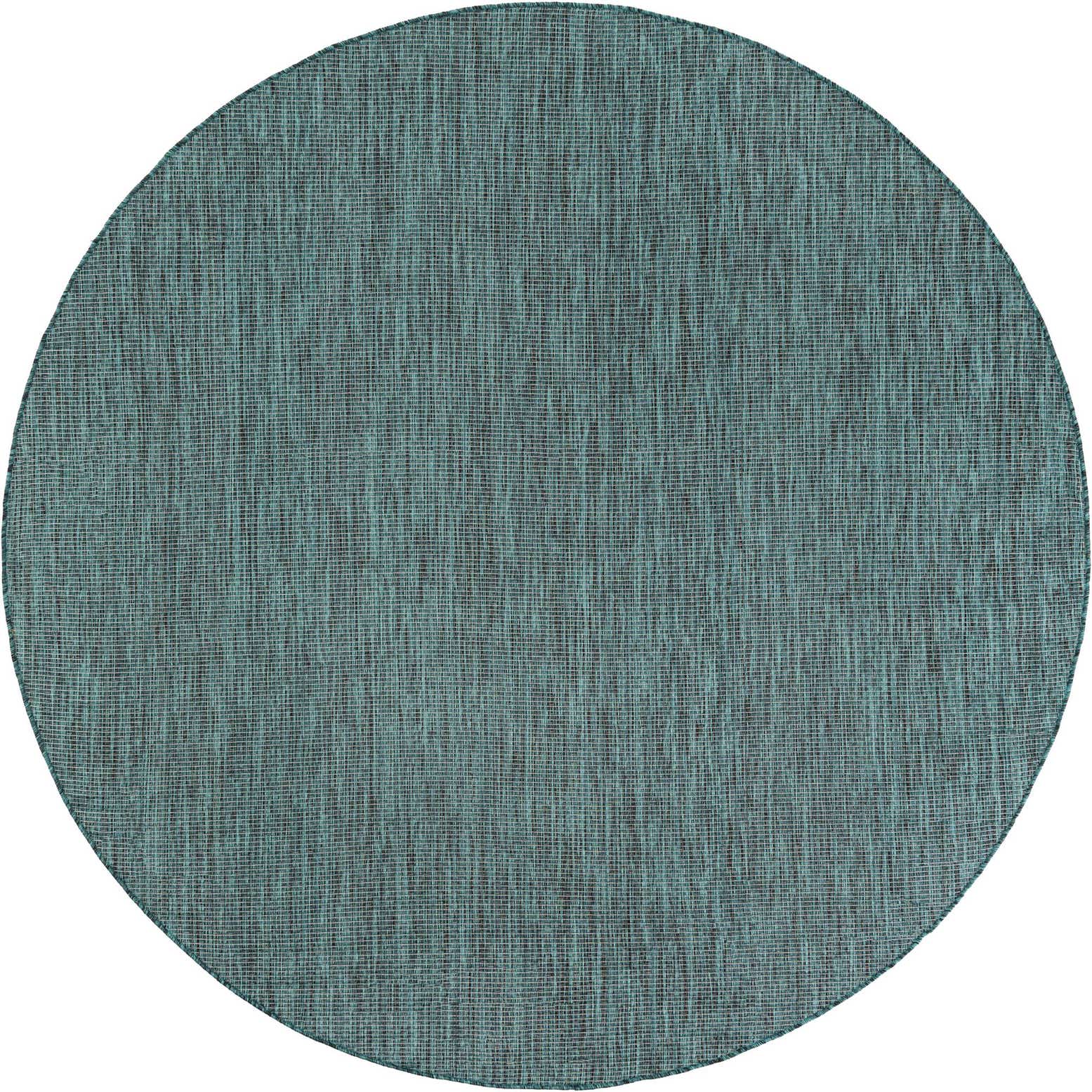 7' 10 x 7' 10 Easy-Clean Solid Indoor / Outdoor Round Rug