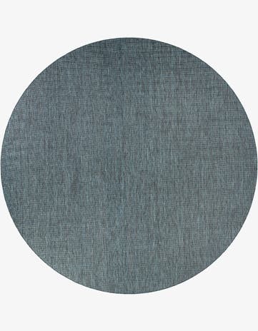 12' x 12' Easy-Clean Solid Indoor / Outdoor Round Rug
