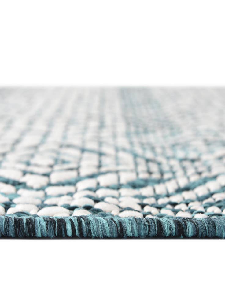Detail image of 4' x 4' Easy-Clean Trellis Indoor / Outdoor Round Rug