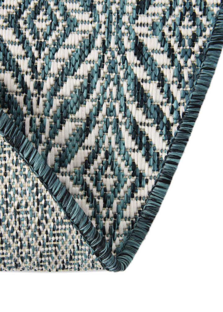 4' x 4' Easy-Clean Trellis Indoor / Outdoor Round Rug