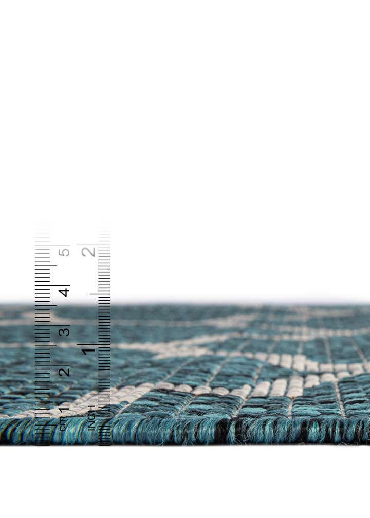 10' x 10' Easy-Clean Trellis Indoor / Outdoor Round Rug