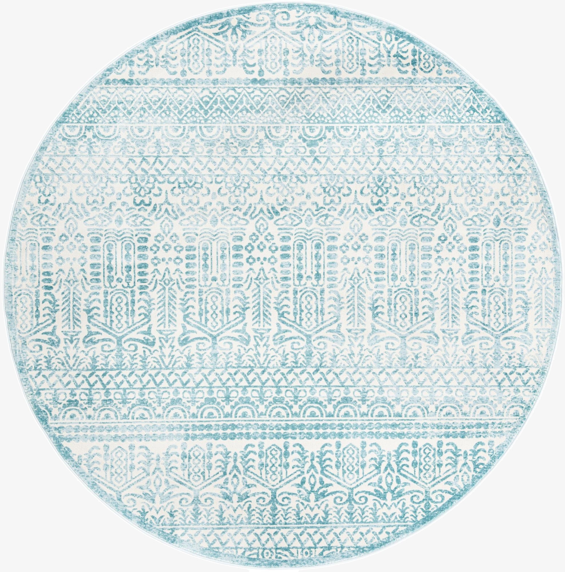 7' 10 x 7' 10 Uptown Cloisters Round Rug