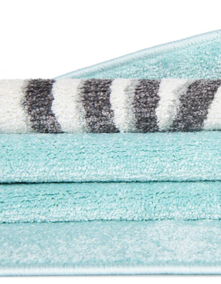 Detail image of 7' 10 x 7' 10 Zebra Whimsy Kids Round Rug