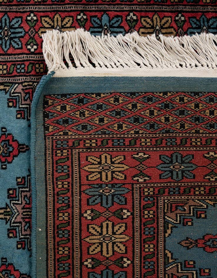 Detail image of 2' 7 x 12' 3  Hand Knotted Bokhara Oriental Wool Runner Rug