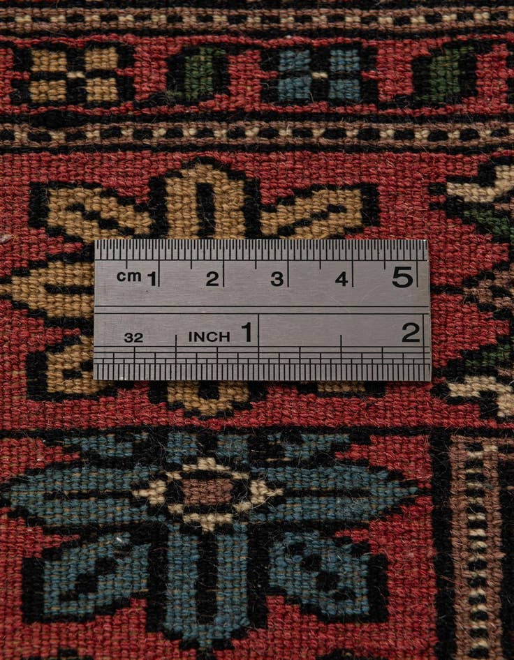 Detail image of 2' 7 x 12' 3  Hand Knotted Bokhara Oriental Wool Runner Rug