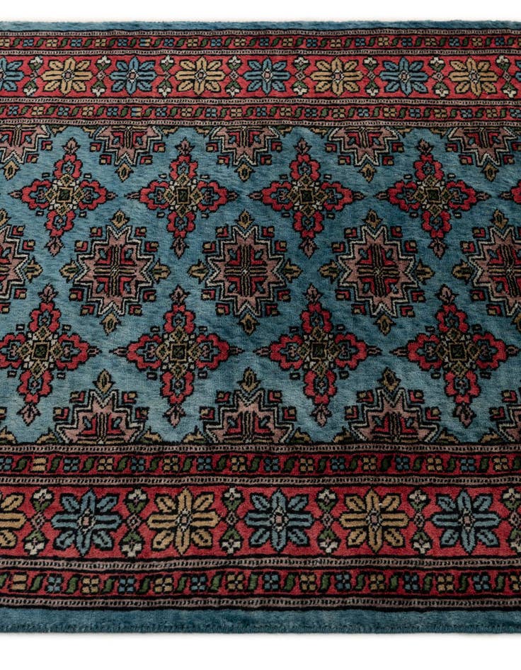 Detail image of 2' 7 x 12' 3  Hand Knotted Bokhara Oriental Wool Runner Rug