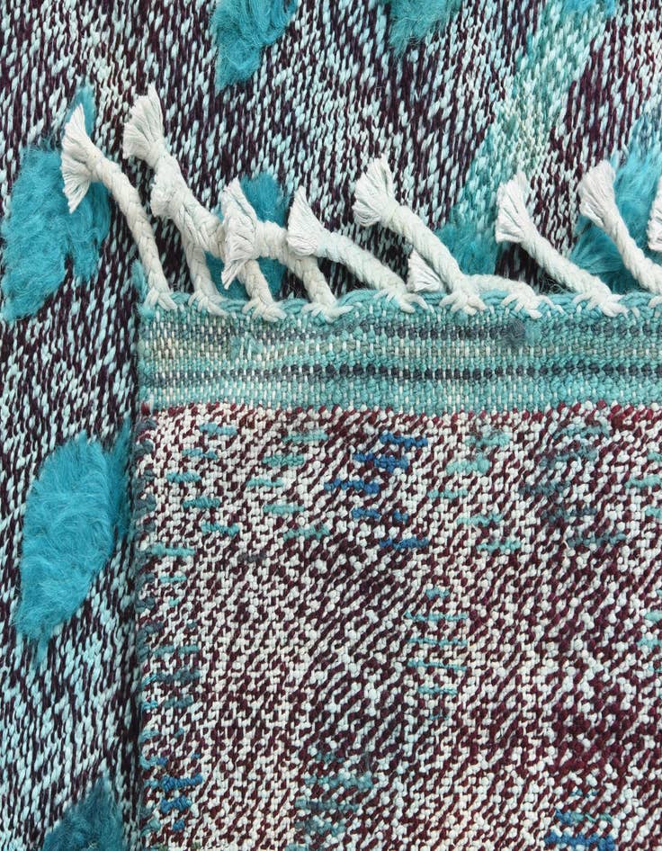 Detail image of 2' 7 x 11' 10 Hand Knotted Darya Wool Runner Rug