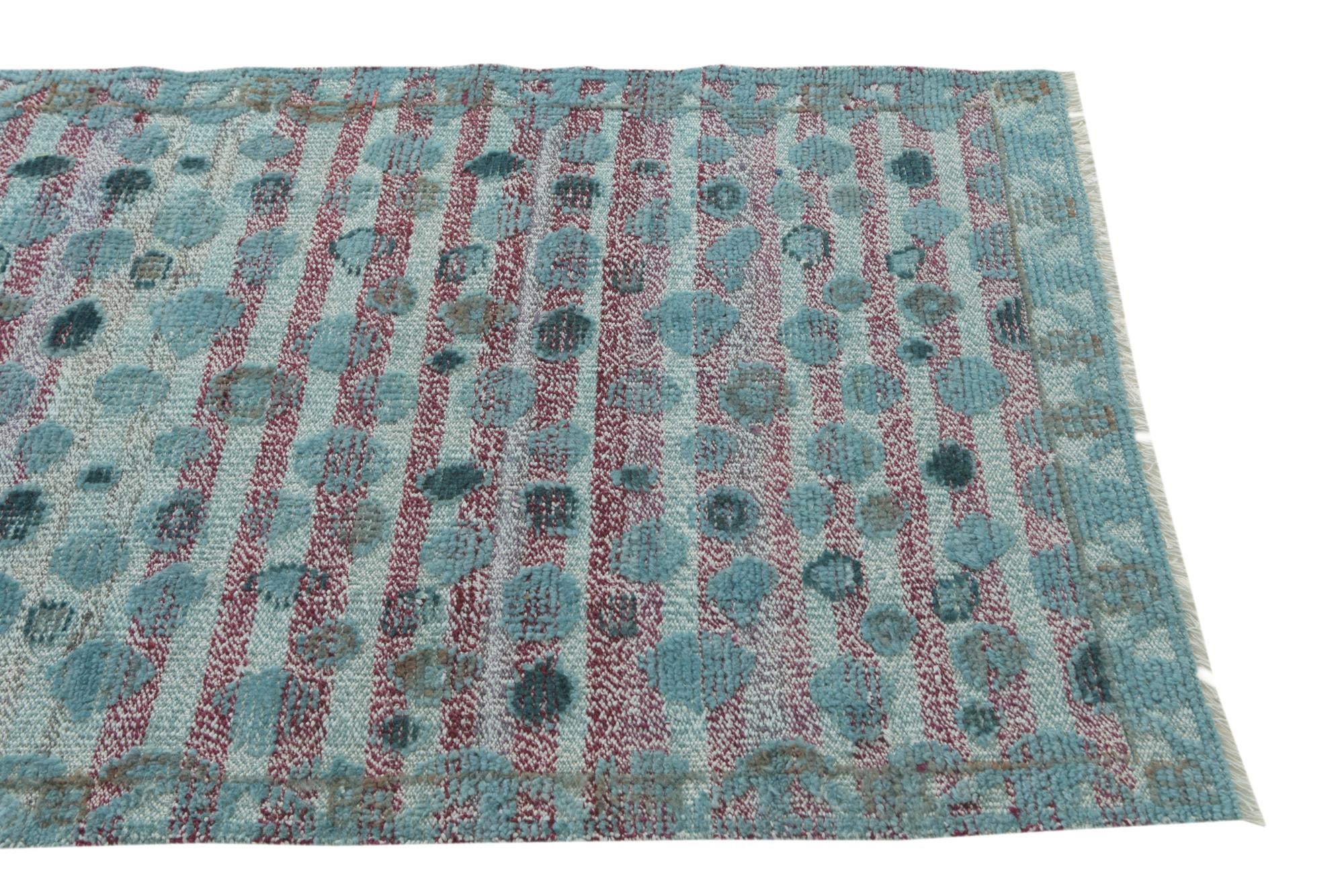 3' 1 x 15' 9 Hand Knotted Darya Wool Runner Rug