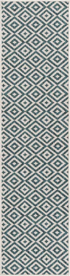 Detail image of 2' x 8' Easy-Clean Jill Zarin Costa Rica Indoor / Outdoor Runner Rug