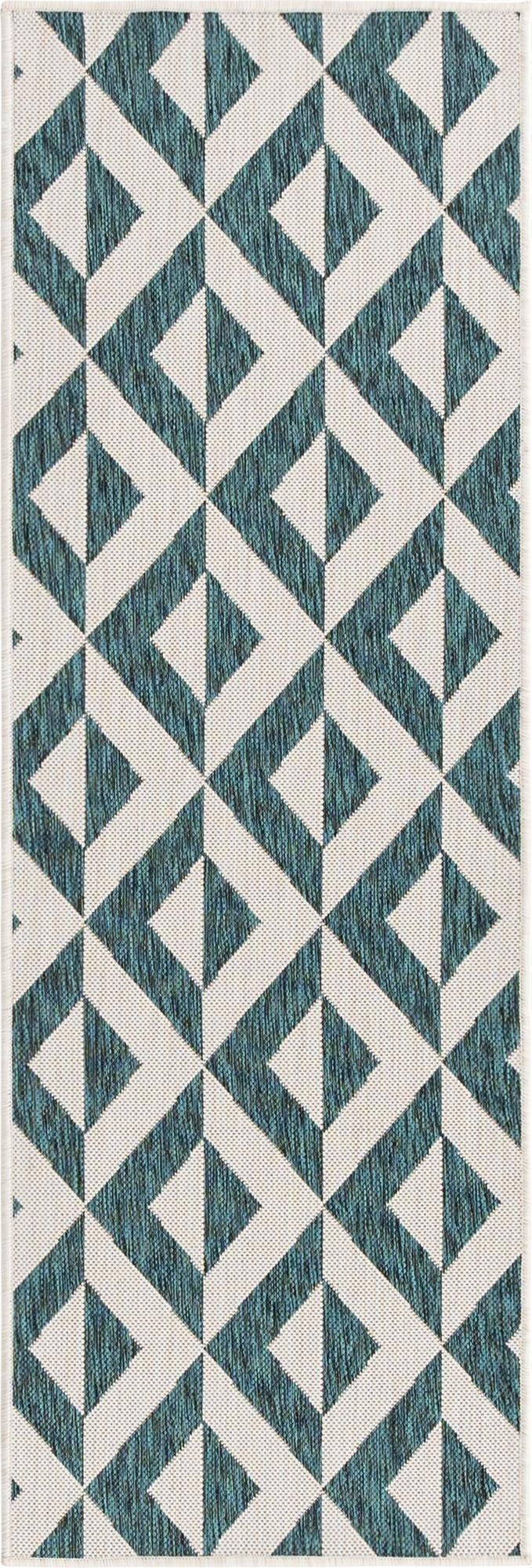 62cm x 185cm  Washable Jill Zarin Napa Indoor / Outdoor Runner Rug