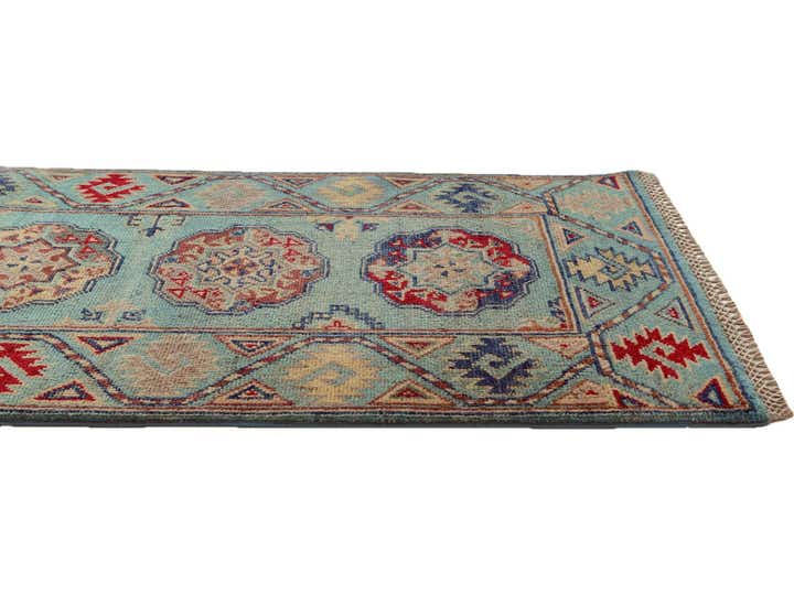 2' 1 x 6' 1 Hand Knotted Kazak Runner Rug