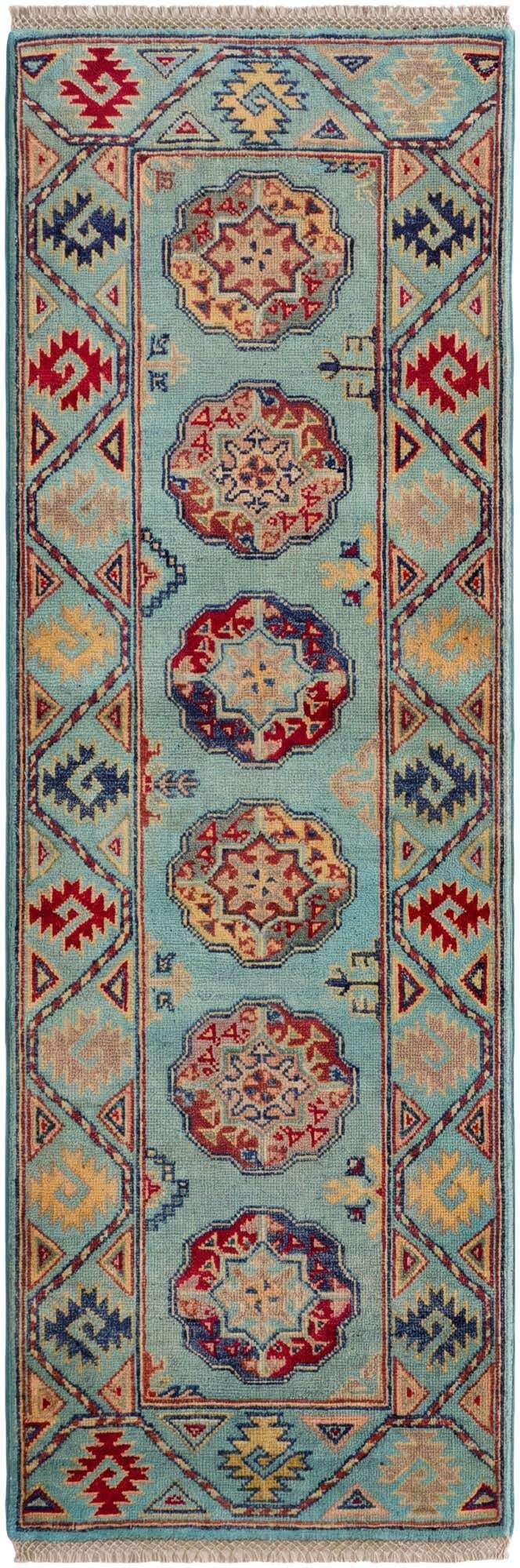 2' 1 x 6' 1 Hand Knotted Kazak Runner Rug