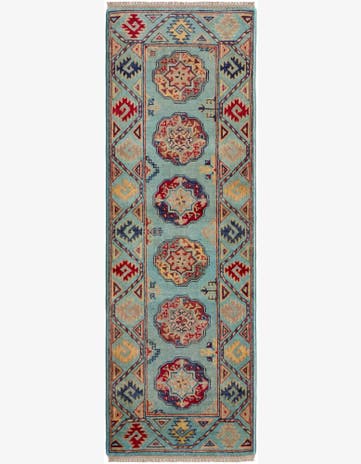 2' 1 x 6' 1 Hand Knotted Kazak Runner Rug