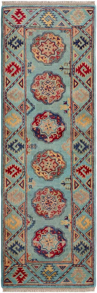 2' 1 x 6' 1 Hand Knotted Kazak Runner Rug
