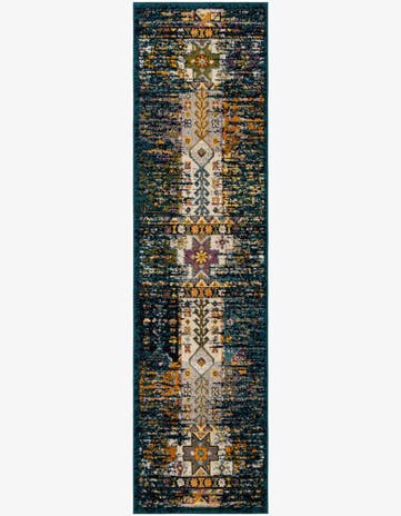 Teal Madeline Runner Rug