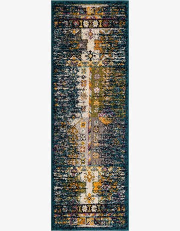 Teal Madeline Runner Rug