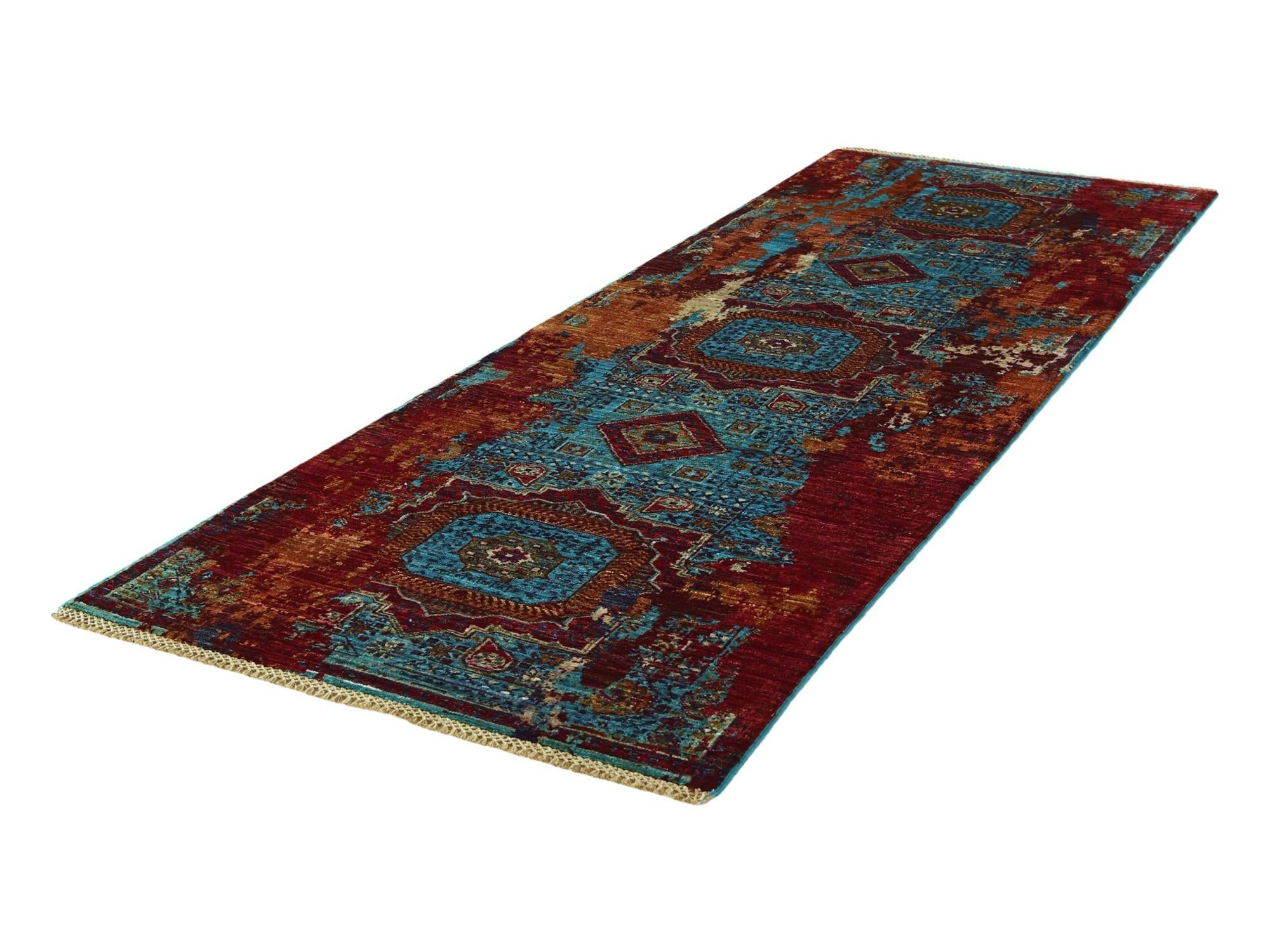 2' 11 x 8' 6 Hand Knotted Mamluk Ziegler Runner Rug