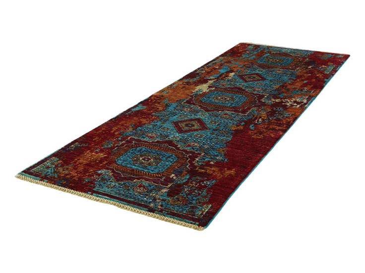 Detail image of 2' 11 x 8' 6 Hand Knotted Mamluk Ziegler Runner Rug