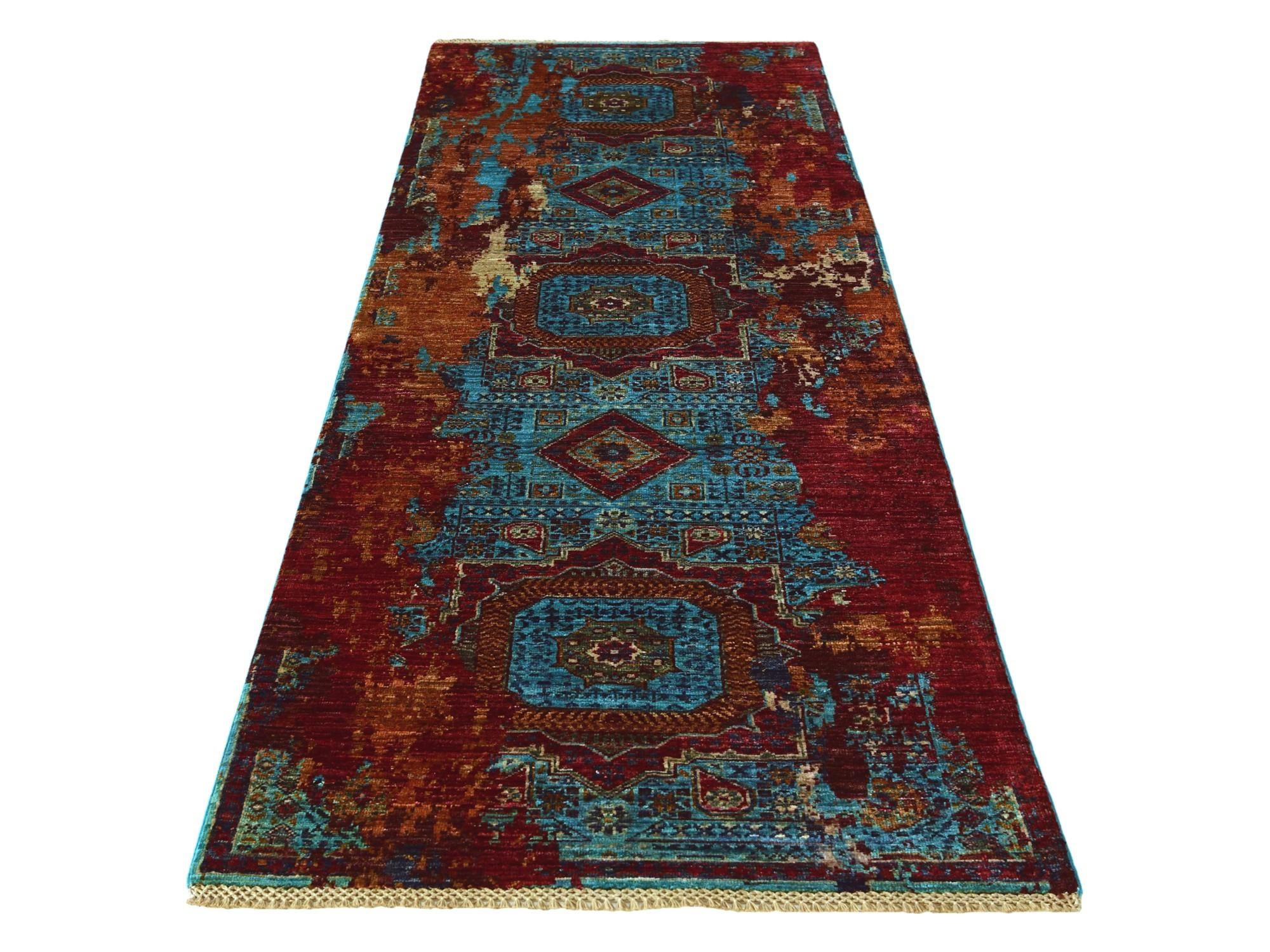2' 11 x 8' 6 Hand Knotted Mamluk Ziegler Runner Rug